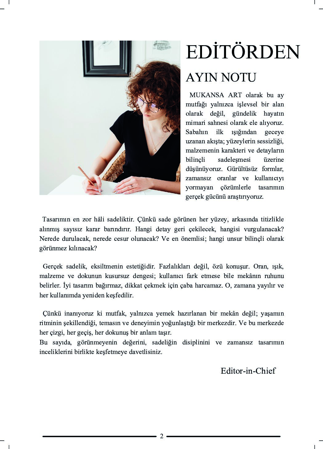 Sayı 01 — Sessiz Lüks — sayfa 2
