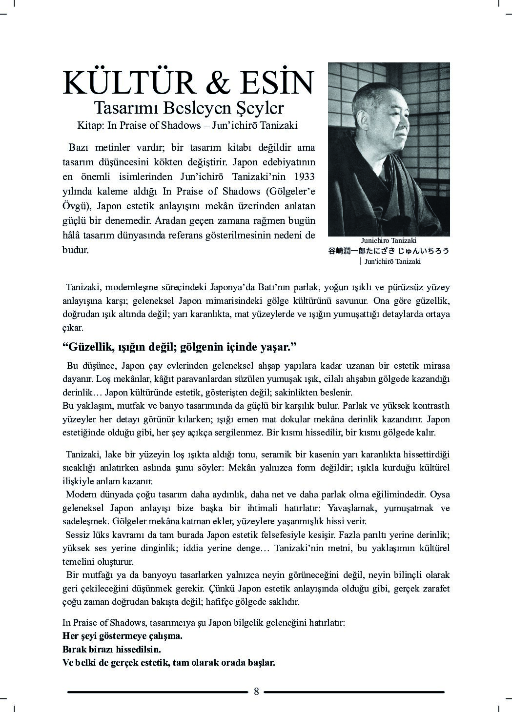 Sayı 01 — Sessiz Lüks — sayfa 8