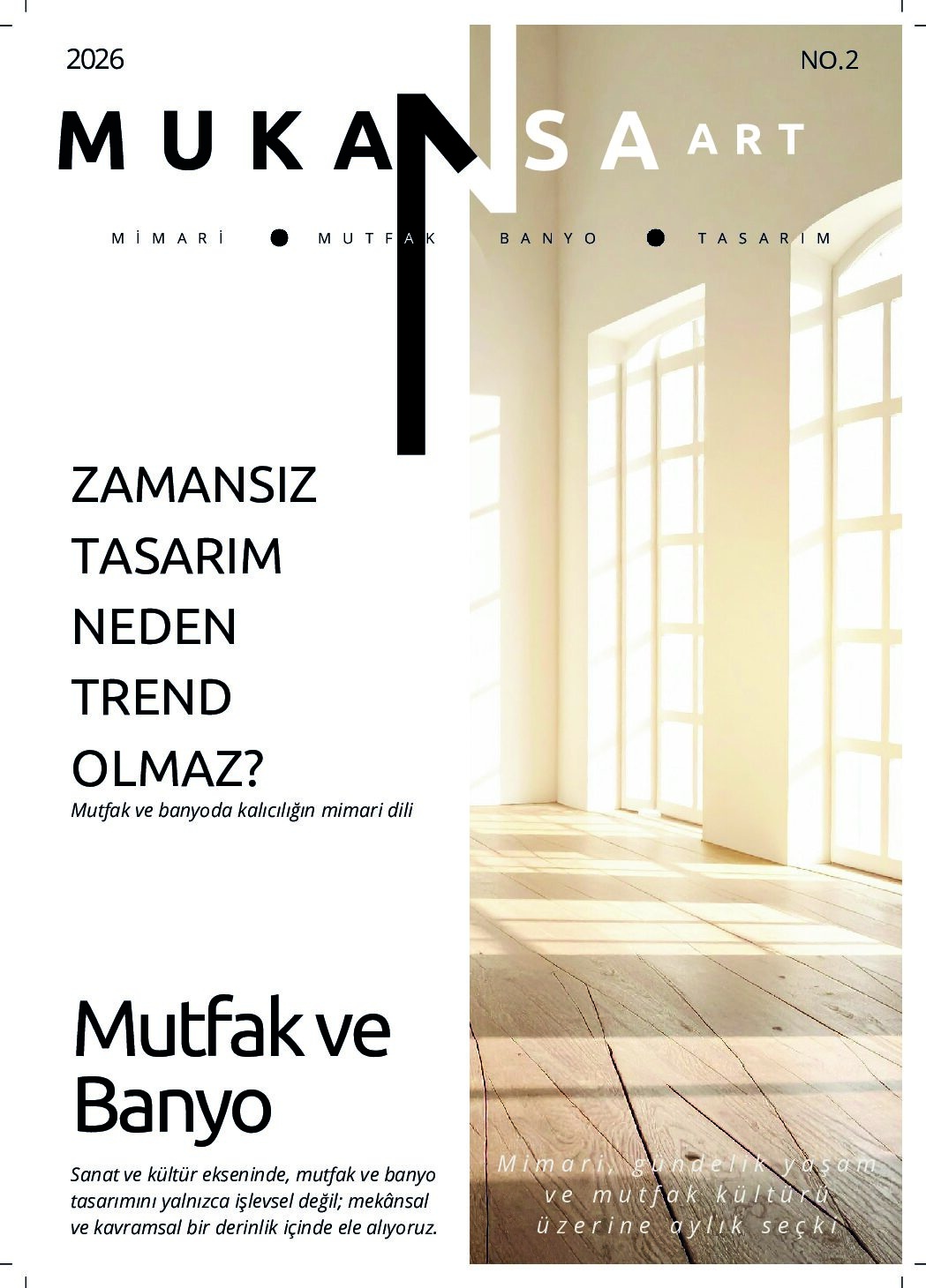 Sayı 02 — Zamansız Tasarım — Mukansa Dergi kapağı